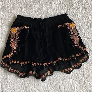 American Eagle Velvet Shorts